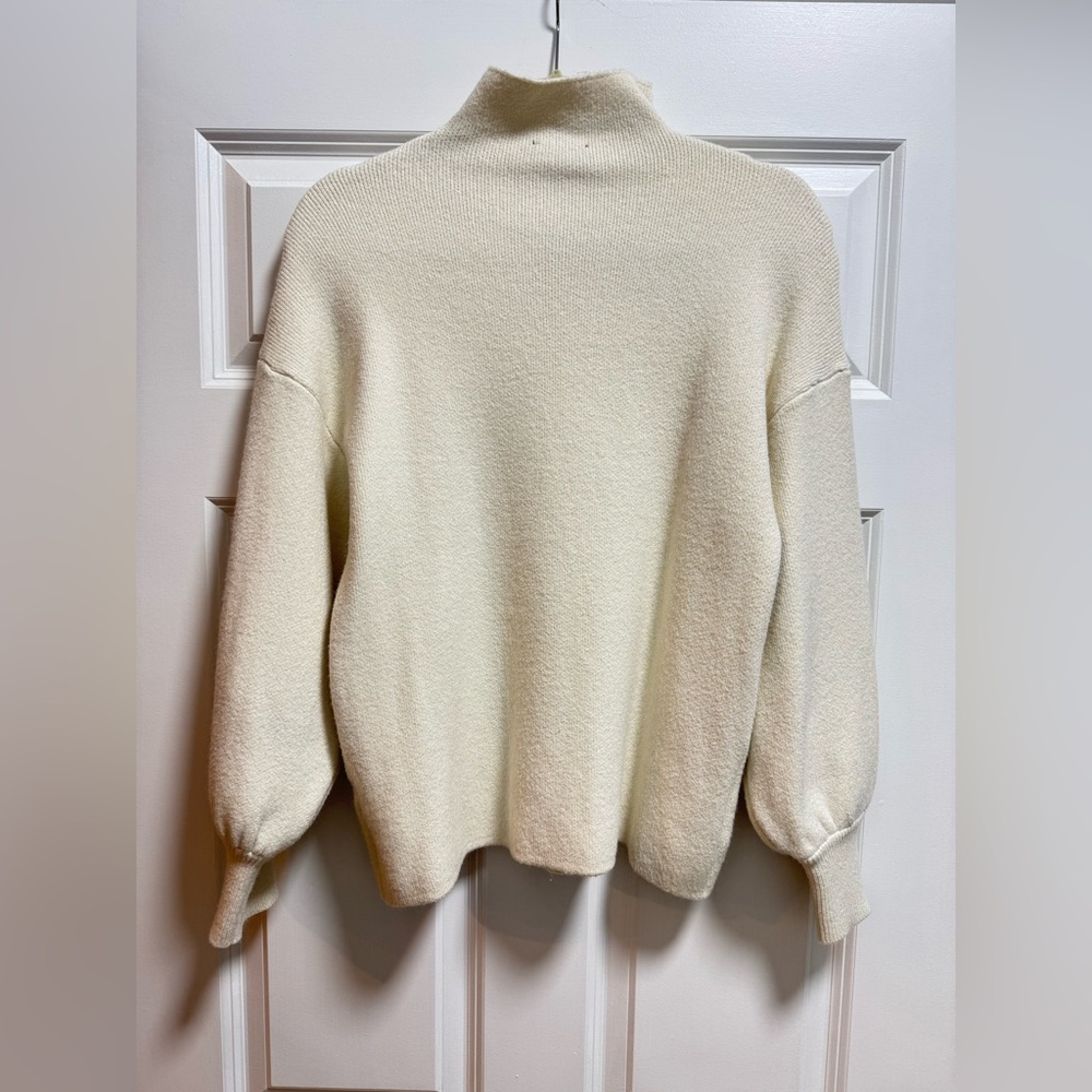 Vici Amsterdam Mock Neck Sweater in Cream - Picture 8 of 10